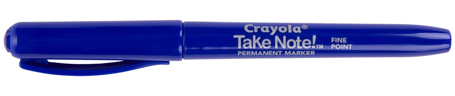 Crayola Take Note Permanent Markers, Fine Point, Assorted Colors, School Supplies, 8 Count - Image 5 thumbnail
