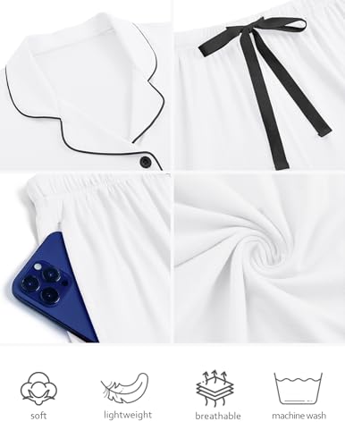 Image of HNG Pajama Sets for Women 2 Piece PJ Sets Short Sleeve Lounge Set Fashion Sleepwear XS-3XL