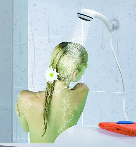 Ducha portátil con bomba USB recargable para camping y viaje, ducha eléctrica para senderismo y campamentos miniatura 4