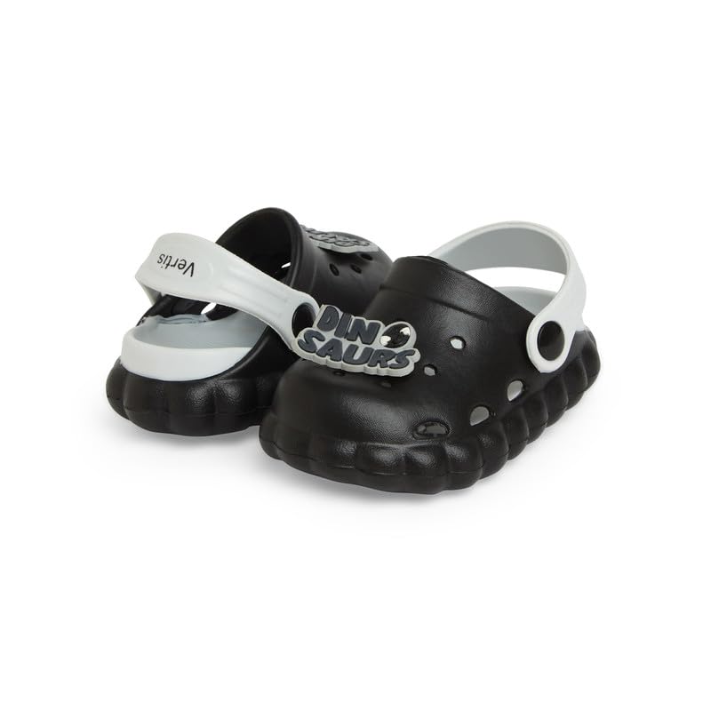 CHIU Pair Back Strap Closure Slip On Clogs with Dino Saurs Applique 6 41XryNDI5tL