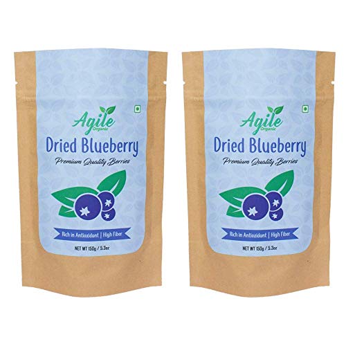 Myrtilles séchées entières bio Agile Organic 300g