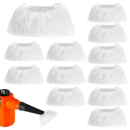 12 Paños De Microfibra Para Vaporeta, Set De Fundas De Repuesto Compatibles Con Accesorios Karcher SC2 SC3 SC4,Ideales Para Vaporeta Limpieza Hogar Y Maquina De Vapor Limpieza,Lavables Y Reutilizables