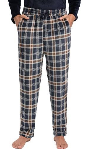 Pantalon polaire homme contre le froid hivernal un bas de pyjama doux et chaud