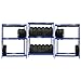 Mega Deal | Lot composé de 3 x Rayonnage pour pneus (Profondeur 50 cm) | 6 pneus par étagère | Charge max. 200 kg par étagère | Etagère métallique Etagère de cave Rayonnage de stockage Rayonnage