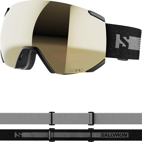Gafas Salomon Radium Sigma BK Sola con acabados de alta gama y montura ergonómica de terciopelo