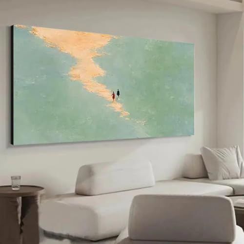 Toile de dos artiste célèbre d'une élégance rare avec cadre intérieur bois