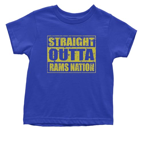 Straight Outta Rams Nation Toddler T-Shirt, Soft Cotton