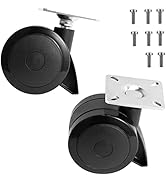 6 Inch Grill Replacement Wheels - 2 Pack Heat Resistant BBQ Grill Wheels For Outdoor Charbroilers