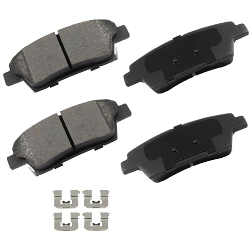 Image of cciyu D1551 Rear Ceramic Disc Brake Pads Kit For Genesis For G80 2017,For Hyundai For Genesis 2010-2016,For Kia For K900 2015,For Mini For Cooper Countryman 2012-2016,For Cooper Paceman 2013-2016