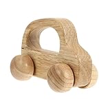 Véhicule en bois : vernis mat de qualité alimentaire, sans danger pour les bébés et les tout-petits, à pousser en bois