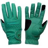 eGlove eQUEST GripPro - Lederen paardenrijhandschoenen - slijtvast, ademend en gripvast echt leer - Synthetische lycra comfort fit inzetstukken