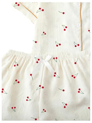Image of Remidoo Women's Silk Satin Pajama Set Striped Button Up Pjs Short Sleeve Loungewear