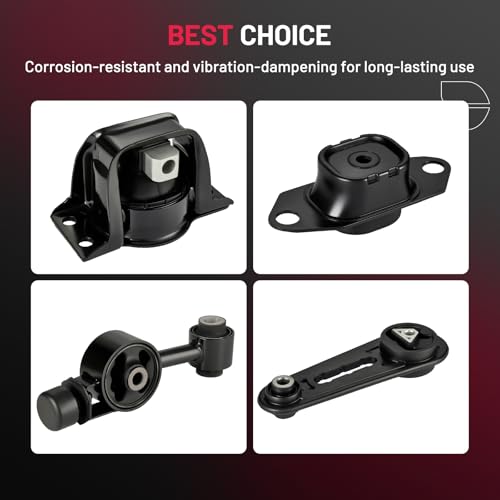 BDFHYK 4PCS Engine Motor and Trans Mounts Compatible with Nissan Cube 2009-2014 L4 1.8L,Compatible with Nissan Versa 2007-2012 L4 1.8L Replace A4312 EM9230 9230 1042064 112202DV0A 11220ED000