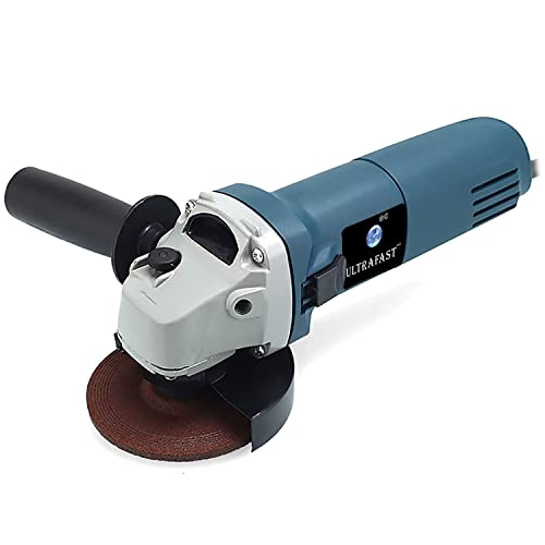 Image of ULTRAFAST UF-AG6100 Angle Grinder 850 Watt Corded 11000 RPM Speed Tool Grinding 100mm Machine Auxiliary Handle Ideal for Polishing Cutting Home & Professional Use (Grinding Wheel Is Not Included)