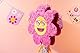 Folat 25037 Retro Hippie Boho Party Piñata - Boho Girlz - 31 x 45 x 10 cm - Groovy Partyzubehör Gänseblümchen Blume Regenbogen Party Dekorationen