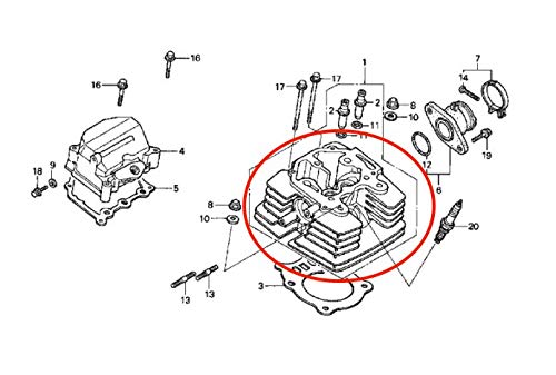 image for GPA MOTORS Cylinder Head fit Honda Rancher TRX350 2000-2006