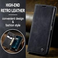 WJXEXRS Handyhülle für Samsung Galaxy A16 5G/4G Hülle, Premium Klapphülle Leder Schutzhülle Klappbar mit Kartenfach Ständer Magnet Handytasche Standfunktion Flip Case Lederhülle Galaxy A16 5G-Schwarz – Ansicht 6