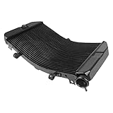 Worldmotop Aluminum Cooling Radiator Compatible with Suzuki GSXR600 GSXR750 GSX-R 600 750 2001-2003 K1 Engine Radiator Cooler (A)