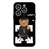 PSUJAO Cool Case Compatible with iPhone 16 pro max,Design for Boys Funny Aesthetic Soft Silicone Gel Rubber Shockproof Cover Full Body Drop Protection Black