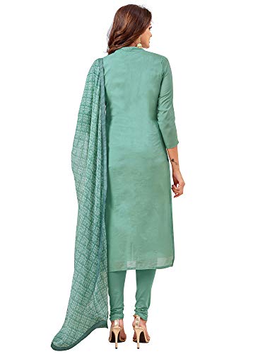Image of AKHILAM Women's Cotton Blend Embroidered Unstitched Salwar Suit Material(29DMK50 Parent)
