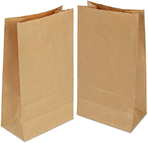 DNT 50 bolsas de papel marrón de 30 x 18 x 8 cm de papel kraft 100 % reciclado, bolsas de papel kraft duraderas para envolver y regalar regalos de fiesta Cover