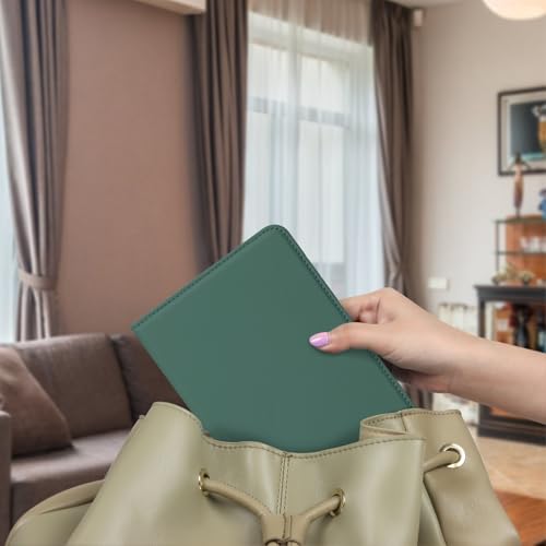 Image of CoBak Case for 6 inch E-Reader - PU Leather Smart Cover with Auto Sleep /Wake & Hand Strap, not Compatible with Kobo Clara,Dark Green