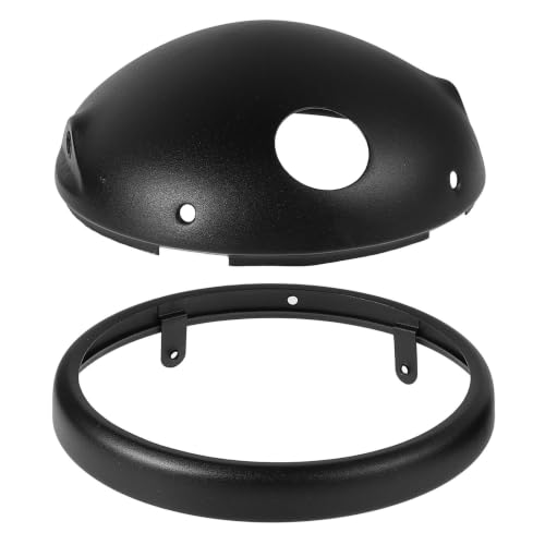 Faro para motocicleta de 7 pulgadas Beavorty en carcasa negra para rutas y viajes nocturnos