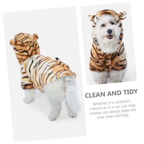 Disfraz para perro con estampado de tigre talla S miniatura 7