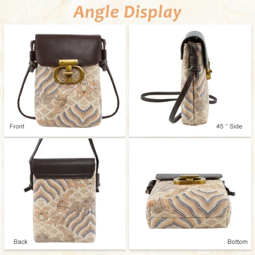 Image of PALAY Women Sling Bag Girls Stylish Pu Leather Crossbody Bag For Girls, Sling Phone Bag Double Layer Daily Bag With Detachable Shoulder Belt Small Sling Zipper Bag, Girls Gift - 1