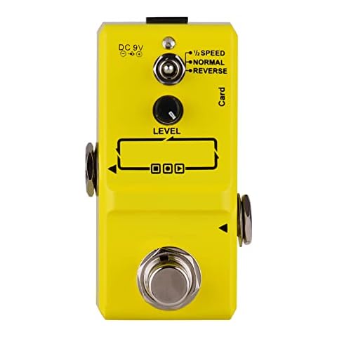 Btuty Guitar Looper Effect Pedal 3 Working Modes 10 Minutes Recording Time True Bypass Full Metal Shell with 1GB Memory Card Cover