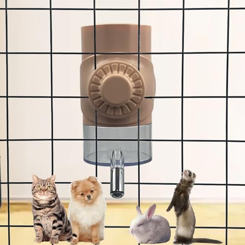 Alimentador automático de agua para gatos y perros dispensador colgante de 500 ml para jaula 2