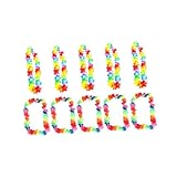 [OFFSCH] 10個 レイ ハワイ 結婚式 アイテム Hawaiian Lei ハワイレイ ハイビスカス 髪飾り フラ レイ 花輪ネックレス レイ 飾り ハワイアンレイ 花輪 花かんむり 光るブ