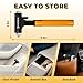 SINSEN Car Window Breaker, Seabelt Cutter, Aluminum Safety Hammer to Break Glass, 3-in-1 Emergency Kit, Fireproof All-Metal Escape Tool, Automotive Survival Accessories for Roadtrip, Gold, 1-Pack
