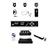 Williams AV WF SY5 PRO-12 Wi-Fi Assistive Listening System; Includes: WF T5 Transmitter, (12) WF R1N Receivers, (12) CCS 062 BK Receiver Skins, (12) EAR 022 Earphones, (3) NKL 001 S Neckloops