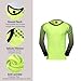 Quick-Dry Breathable Goalie Soccer Jersey Sports Shorts for All Ages - Custom Goalkeeper Jersey - Adults/Kids/Teens (Yellow)