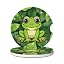 Frog Green Leaves