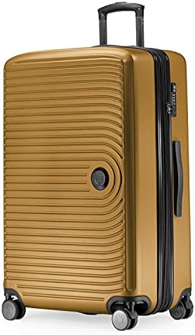 Hauptstadtkoffer Mitte Großer Koffer (77 cm) 112-130 L, Herbstgold | ABS-Hartschale · TSA-Zahlenschloss · XL Erweiterung · 4 Rollen · Austauschbare Ersatzteile · Fernreisen · 2-3 W