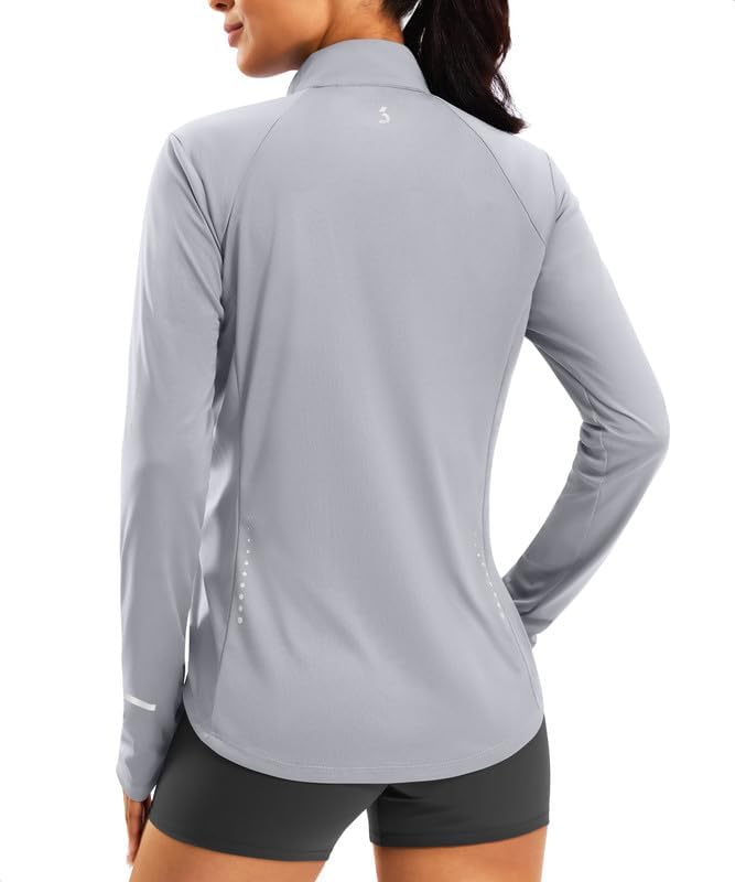 Bikewa Women's UPF 50+ Bike Jackets Lightweight Full Zip Long Sleeve UV Sun Protection Quick Dry Cycling Shirts for Biking
