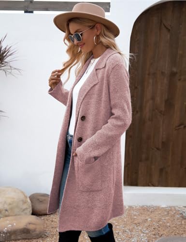 Image of CiCiBird Women Fall Long Cardigan Sweater Trendy Knit Jacket Coat Dressy Blazer Coatigan