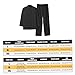 Lawnrden Martial Arts Pants, Kung Fu Uniform, Breathable Cotton Martial Arts Pants and Long Sleeved Shirt Chinese Traditional Tai Chi Uniform with Standing Collar and Buckle, for Unisex, XL