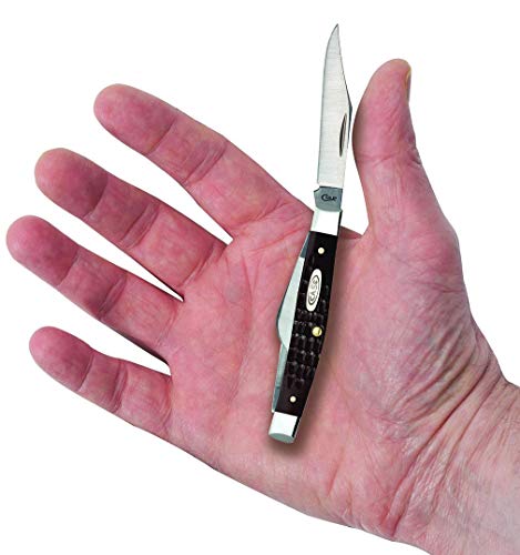 CASE XX Brown Synthetic Medium Stockman Pocket Knife #TOP26