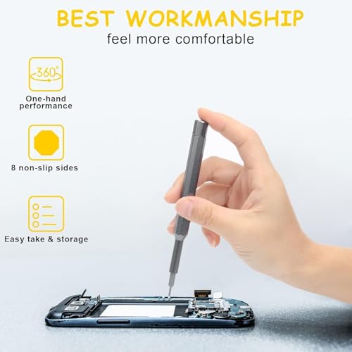 Image of Precision Screwdriver Set, 24-in-1 with Magnetic Bits, Compact Case, Electronics Repair Kit