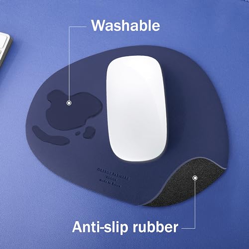 Image of GREEDY FARMERS Mouse pad, Non-Slip Washable Waterproof Computer Mouse pad (Blue Moon Navy)