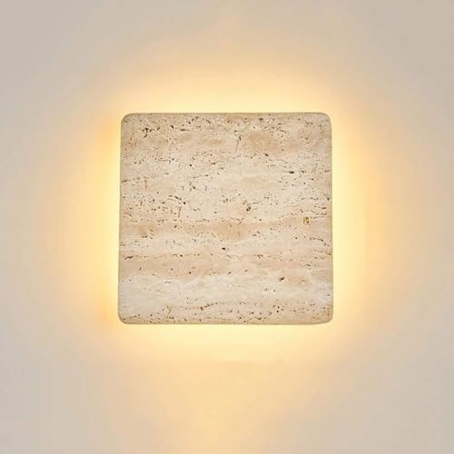 Applique travertin jaune LED salon chambre style ferme