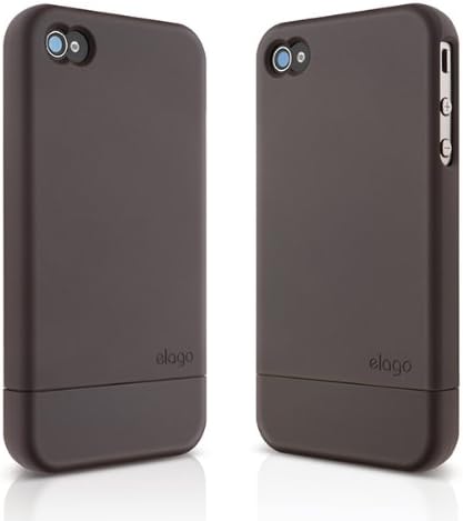 elago S4 Glide Case for Black Version AT&T, Sprint and Verizon iPhone 4/4S(Not for White iPhone) - ECO Pack (Soft Feeling Chocolate)