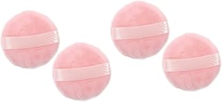 FRCOLOR 4 Peças Puff De Maquiagem Em Pó Solto Com Alça Puffs De Maquiagem Liquidificador Puffs De Beleza Facial Almofadas De Maquiagem Base Puff Pequeno Puff Em Pó Miss Seco Puff Algodão