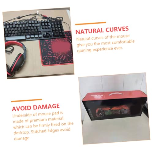 Combo Clavier et Souris Filaire Rétroéclairé Pack Robuste Durable avec Casque Audio et Tapis - 7