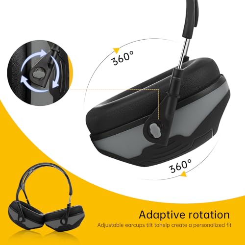 Image of Noise Cancelling Ear Muffs, 29 NRR Ear Protection for Kids Adults | Noise Reduction Hearing Protection Earmuffs for Toddler, Monster Jam, Concerts, Fireworks, Mowing, Shooting, Construction