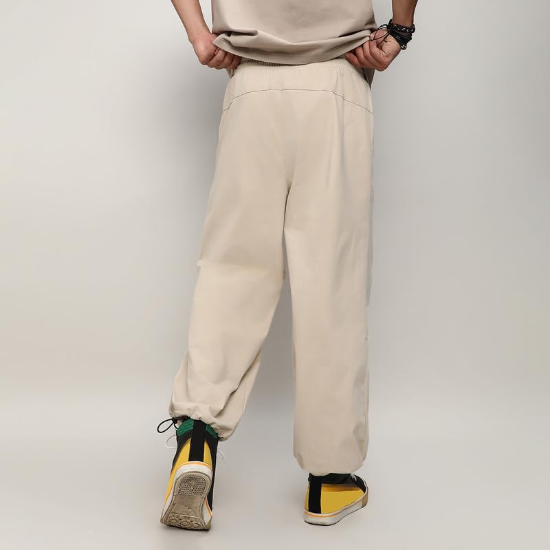 Image of CAHOOT Men's Trousers for Casual Wear | 2 Pockets | Relaxed Fit | Regular Fit | Elasticated Waist Closure | Pants Crafted with Comfort Fit for Everyday Wear