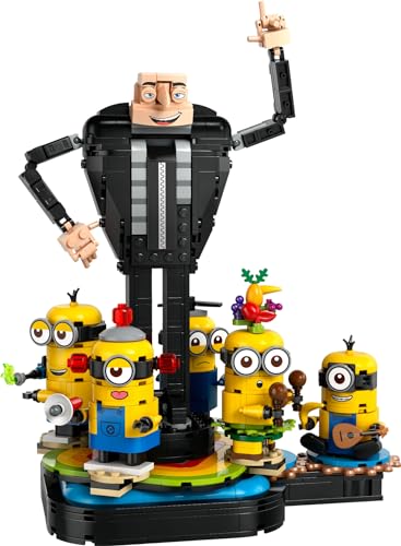 LEGO Moi, Moche et Méchant 4 - Gru et Les Minions en Briques - Personnages à Construire Inspirés du Film - Figurines Qui Dansent - Jouet pour Enfants à Partir de 9 Ans 75582